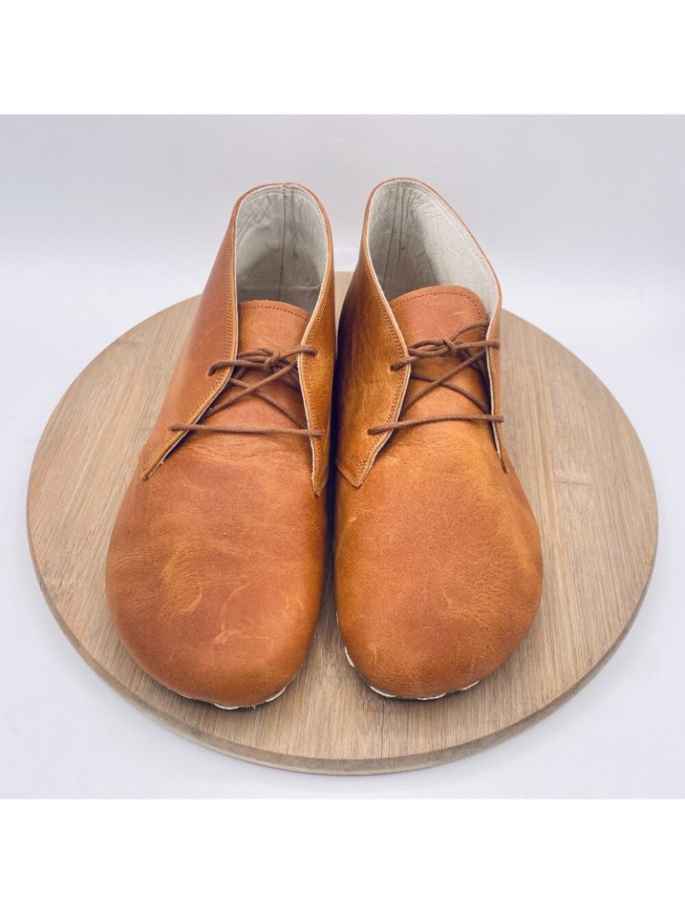 Earthing Harmony Shoes Womens 9 40 Brown Leather Grounding Barefoot Ankle Boots - Picture 2 of 11